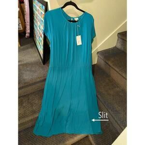 NWT - A New Day Maxi Dress 2XL (XXL) Aqua Turquoise Teal Color With Pockets